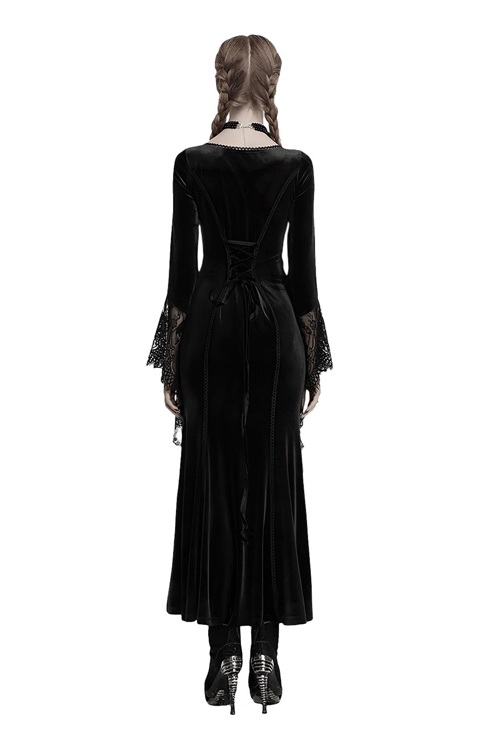 Bride of Night Embroidered Dress