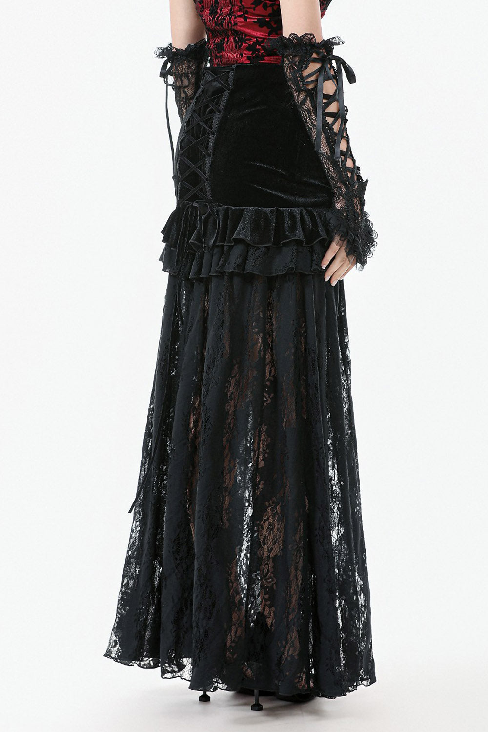 Château Noire Lace Maxi Skirt