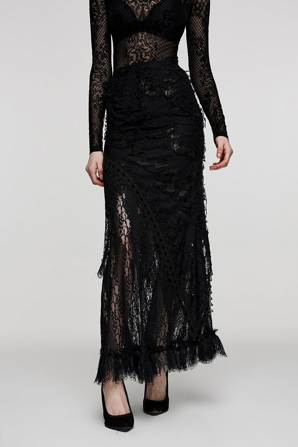Annabel Lee Tattered Lace Skirt