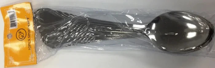 Wholesale Heavy Duty Stainless Steel Spoons - 12pk by Mexmax INC