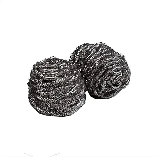Wholesale Stainless Steel Scrubber 50gm (12pk). Efficient cleaning solution for modern Mexican homes.