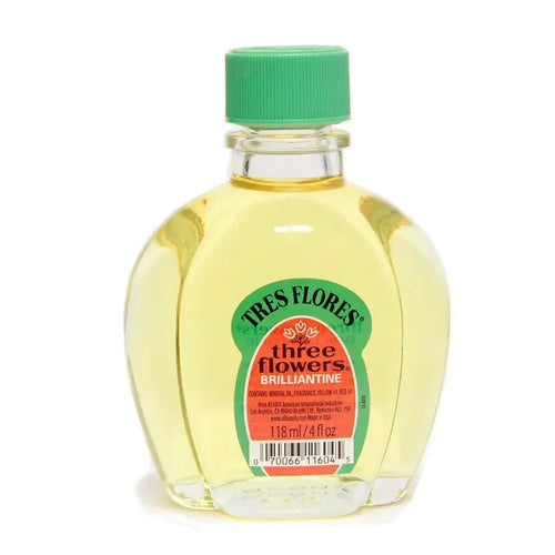 Three Flowers Brillantine Liqud Glass Jar 4oz - Wholesale Mexican Groceries