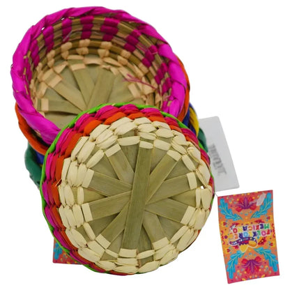 Wholesale Tortilla Holder Palm Assorted Colors 7.5"X2"- Keep tortillas warm and fresh in style.