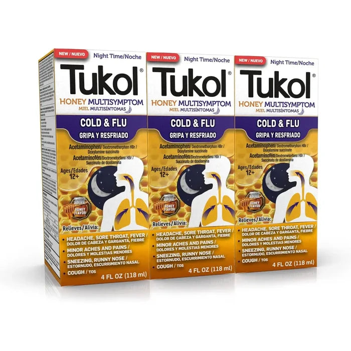Tukol Honey Night Time Cold&flu - 4 oz
