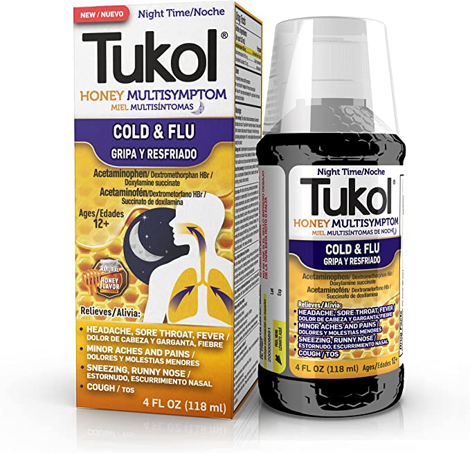 Tukol Honey Night Time Cold&flu - 4 oz