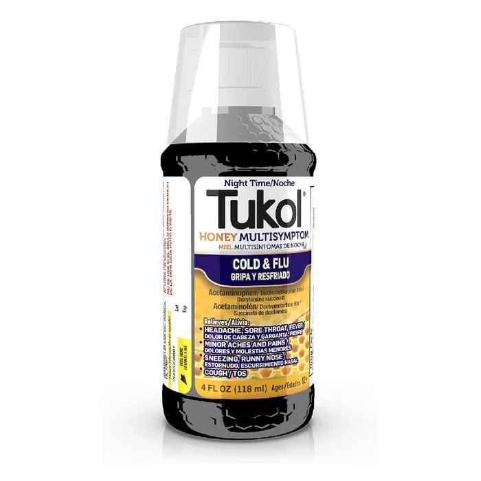 Tukol Honey Night Time Cold&flu - 4 oz