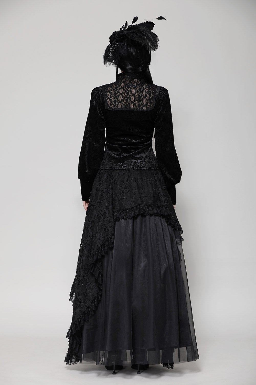 Blessed Be Victorian Goth Turtleneck Top