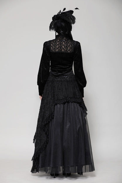 Blessed Be Victorian Goth Turtleneck Top