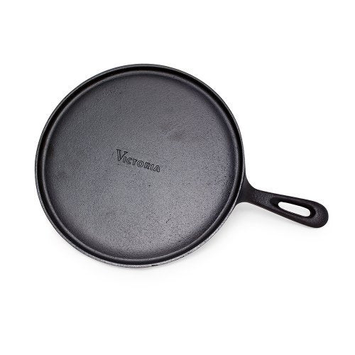 Victoria Cast Iron Round Comal Skillet - 10.5"
