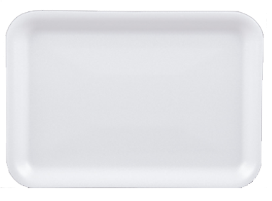 White Foam Tray (8.4" x 5.9" x 1.25") 4x125ct - #2