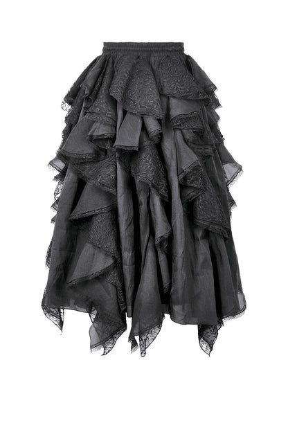 Bonham Layered Lace & Chiffon Skirt