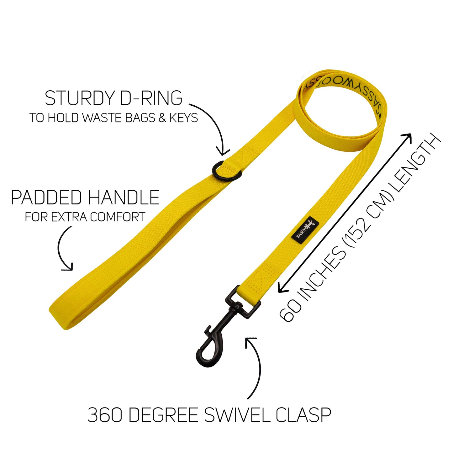 Dog Collar Three Piece Bundle - Neon Yellow